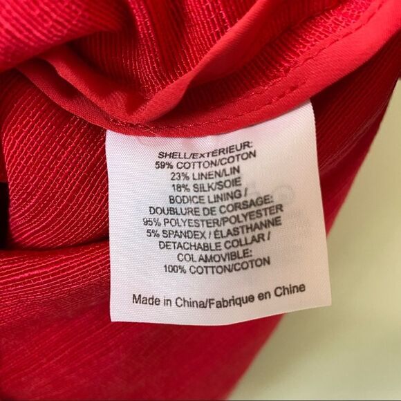 Tory BURCH-Linen Silk Blend Kimberly Belted Dress - Picture 12 of 13